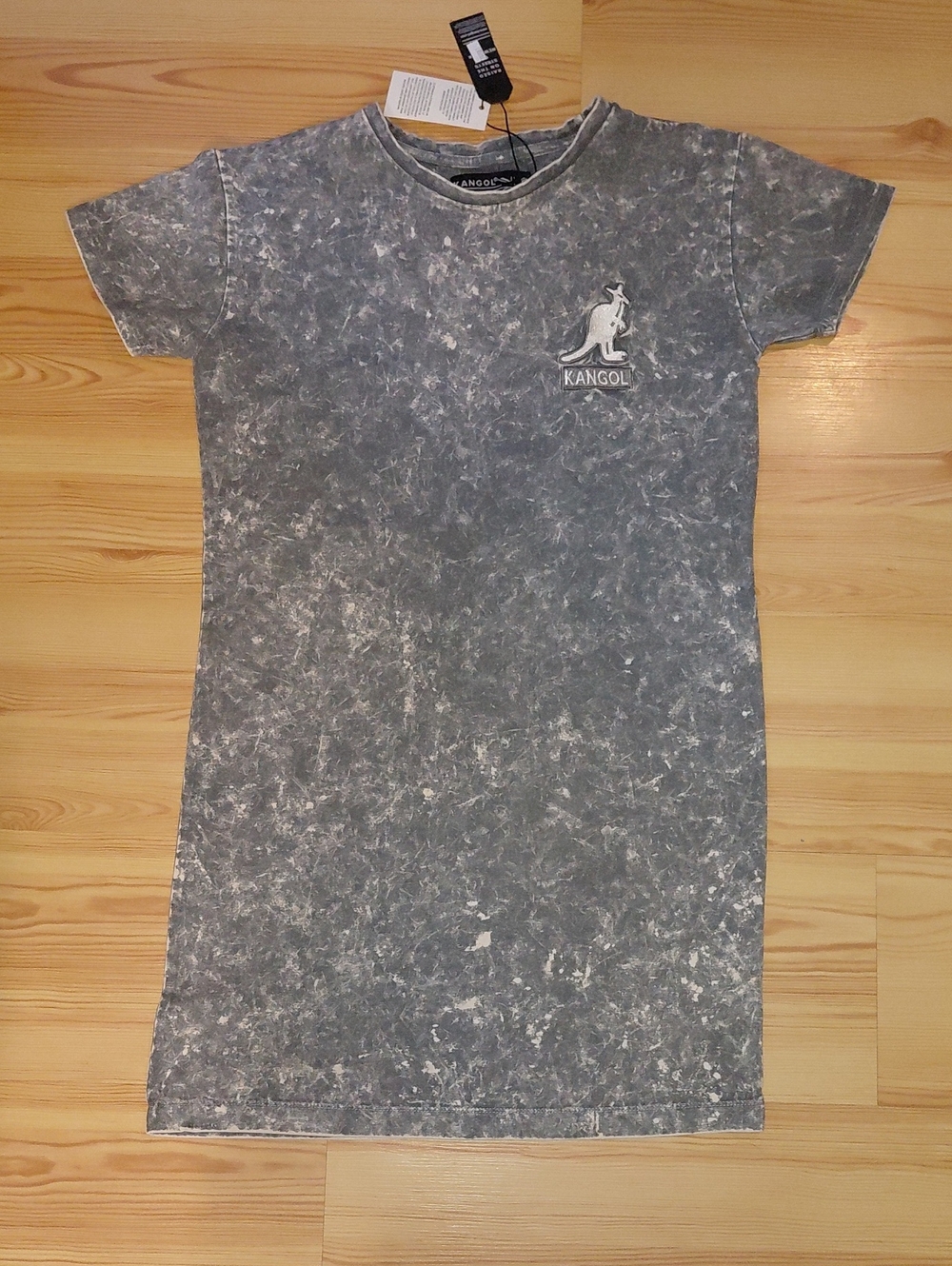 Kangol Acid Wash T-Shirt Dress